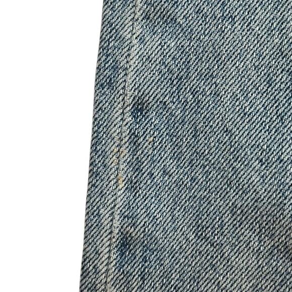 Re/Done Stove Pipe Crop Raw Hem Jeans Denim Light Wash Size 25 - Picture 6 of 6